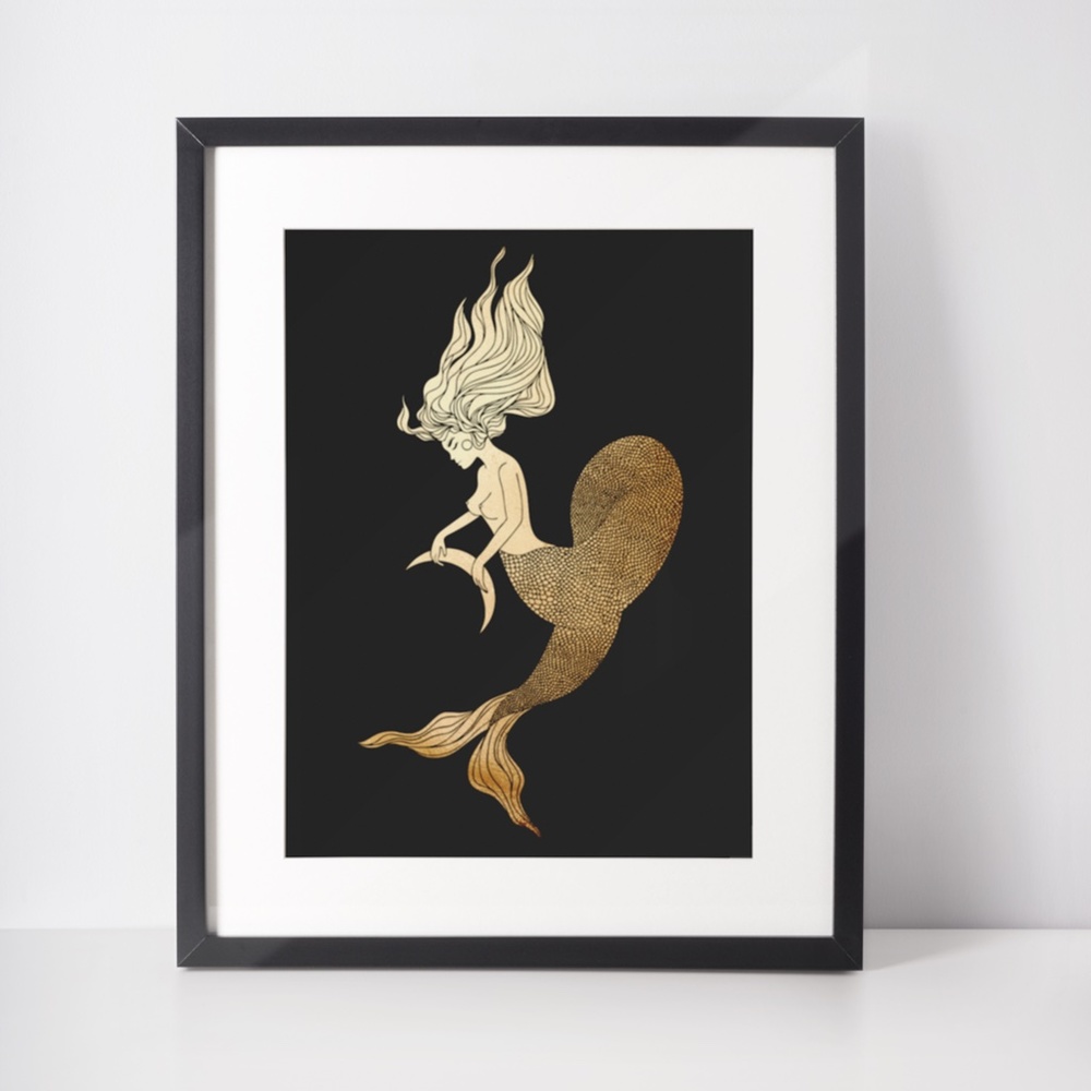 Pisces Wall Art Celestial Zodiac Print Poster Unframed - Picture 5 of 5